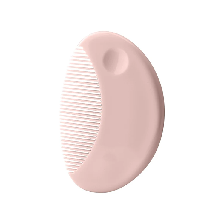 Cute 2 in 1 Eco-friendly Infant Care Baby Comb Brush Set Soft Bristles Hair Brush Round Shape Cute 2 in 1 Eco-friendly Infant Care Baby Comb Brush Set Soft Bristles Hair Brush Round Shape